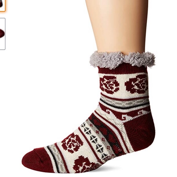 New Muk Luks Women’s Patterned Cabin Slipper Socks - Picture 1 of 2